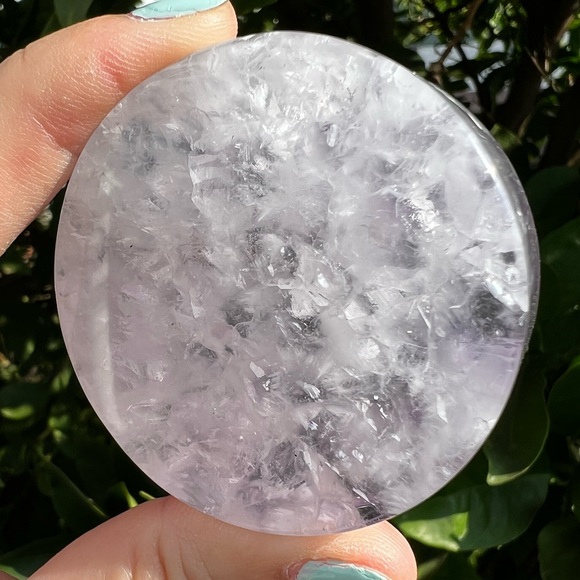 Amethyst Disc with Dendritic - Picture 5 of 7